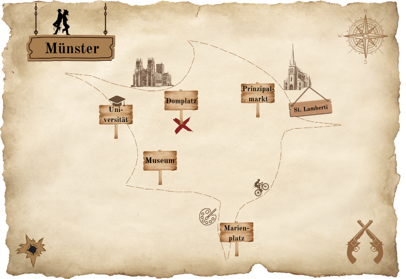 Stadtrallye in Münster – spannende Gruppenaktivität und Outdoor Escape Game für Teambuilding